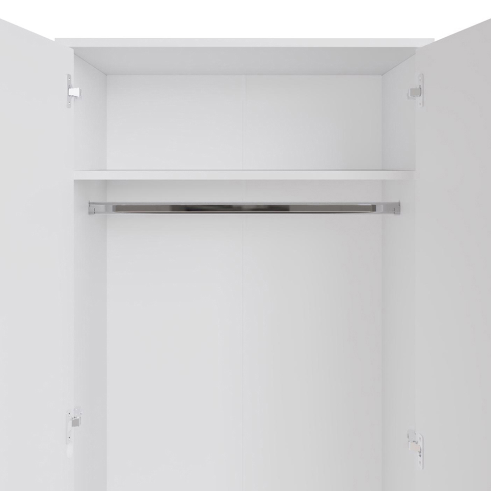 FWStyle Promo 2 Door White Wardrobe Image 5