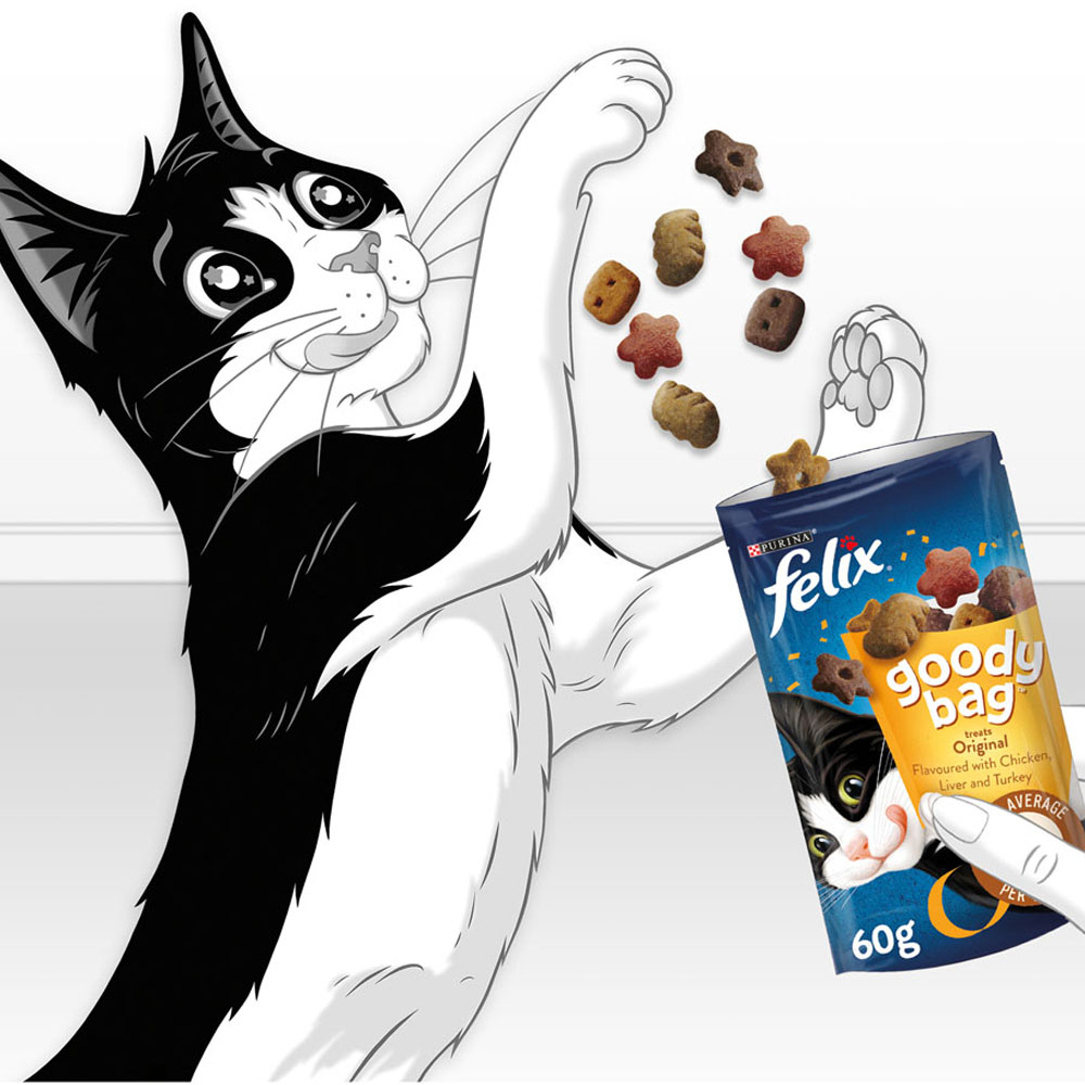 Felix Goody Bag Cat Treats Original Mix 60g Image 8