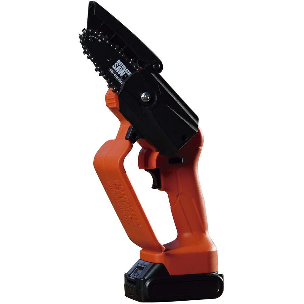 JML A002016 Orange Battery Powered Rotorazer Mini Chainsaw Image 1