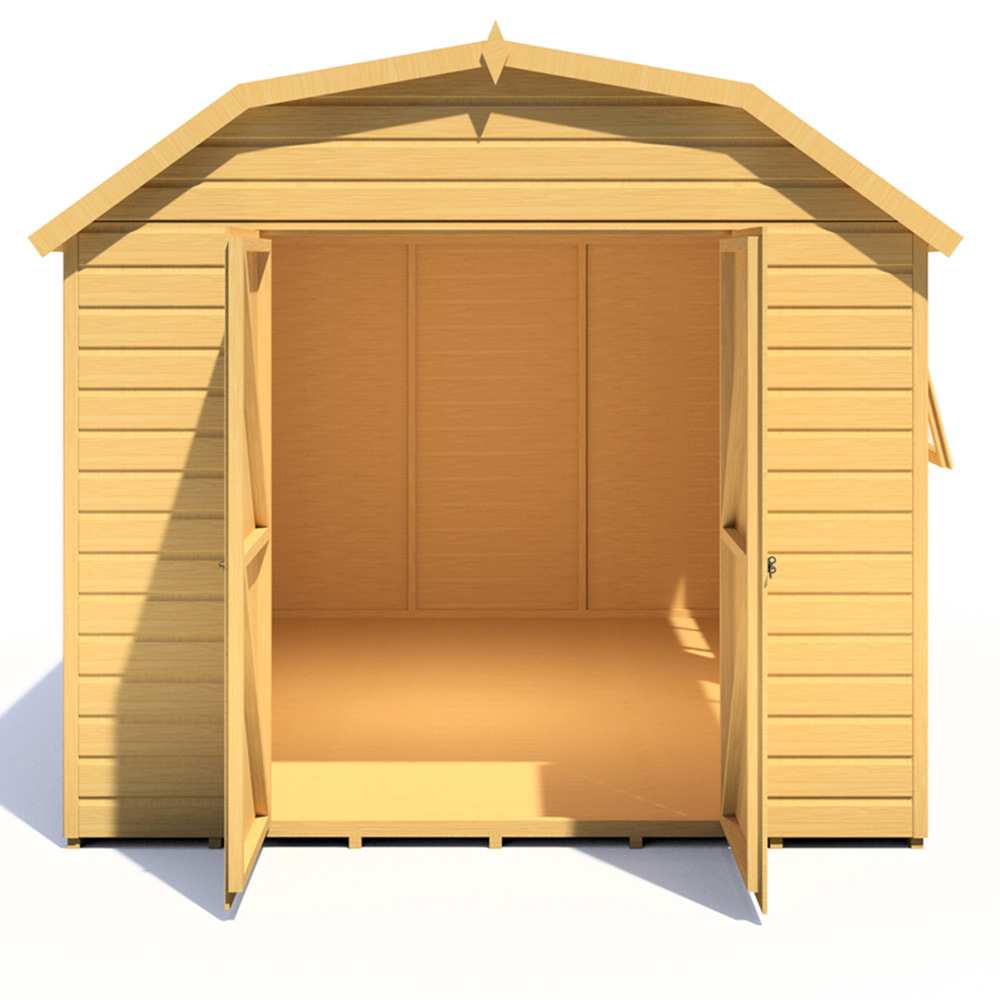 Shire Barn 12 x 8ft Double Door Shiplap Apex Garden Shed Image 4