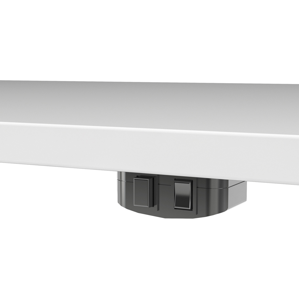 Florence Electric Height Adjustable Desk White Image 8