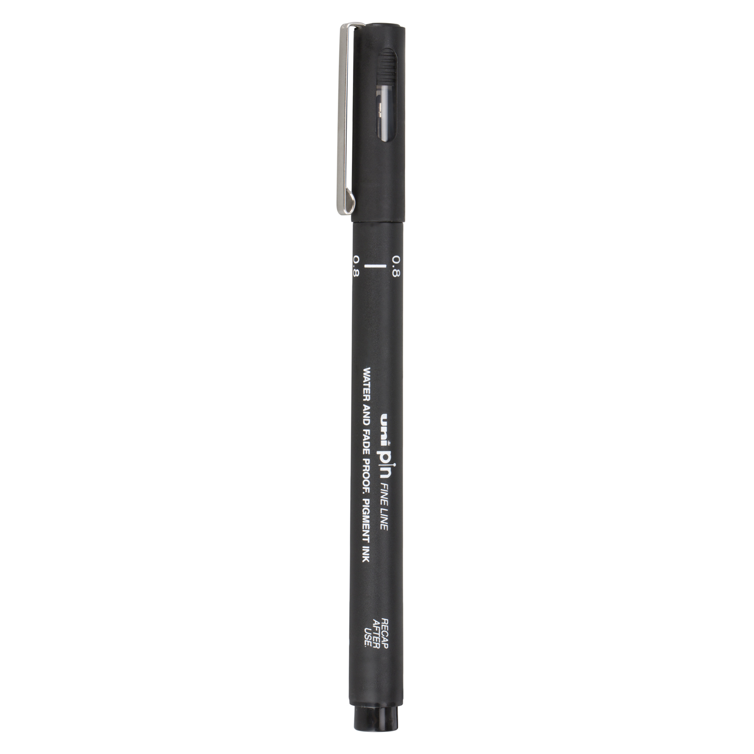 Uniball Pin Fine Liner Drawing Pen - Black / 0.8mm Image 1