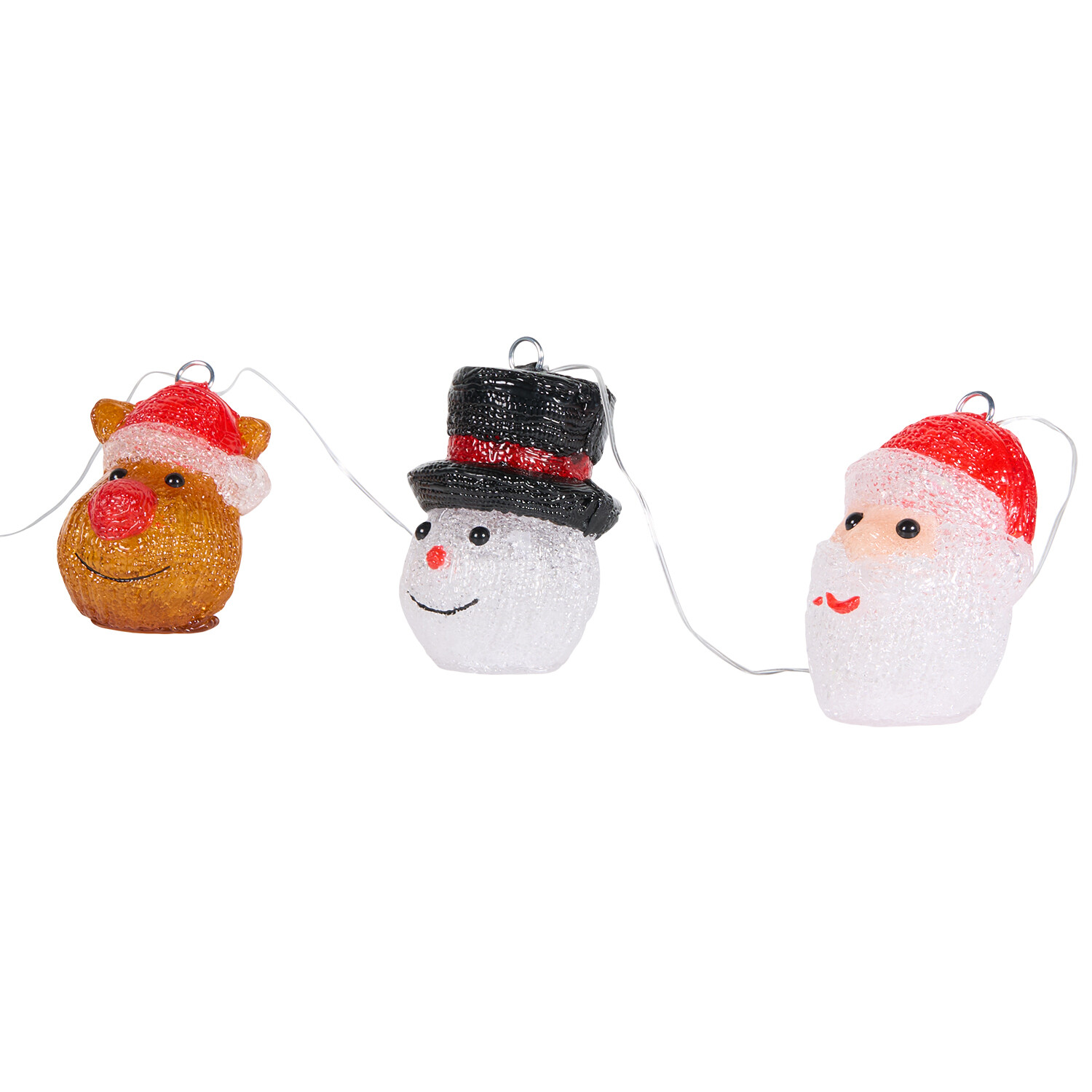 Acrylic Christmas Characters Multicolour Image 3