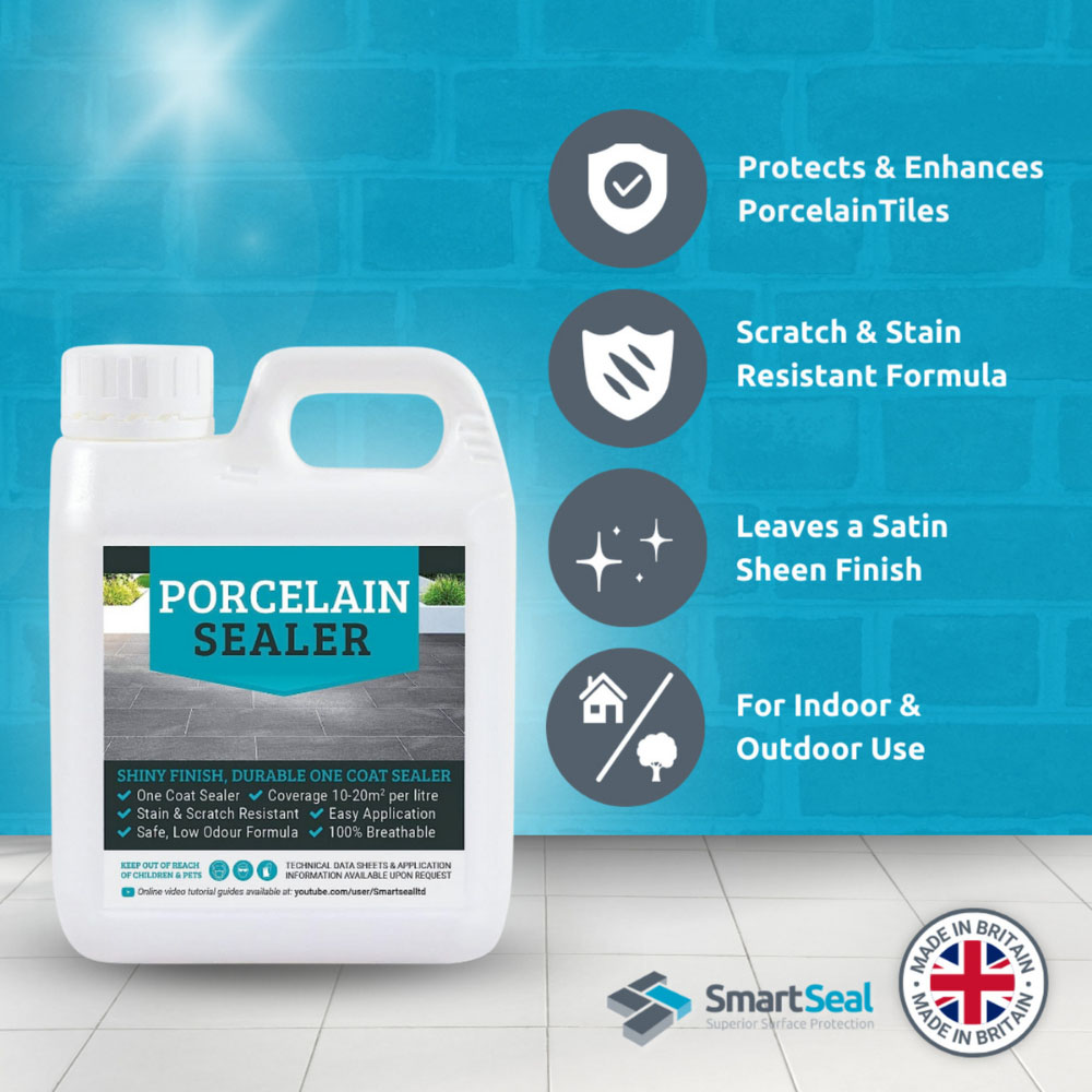 SmartSeal Porcelain Tile Sealer 1L 3 Pack Image 3