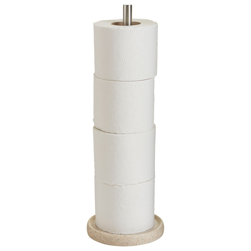 Wilko Sandstone Toilet Roll Holder Image 3