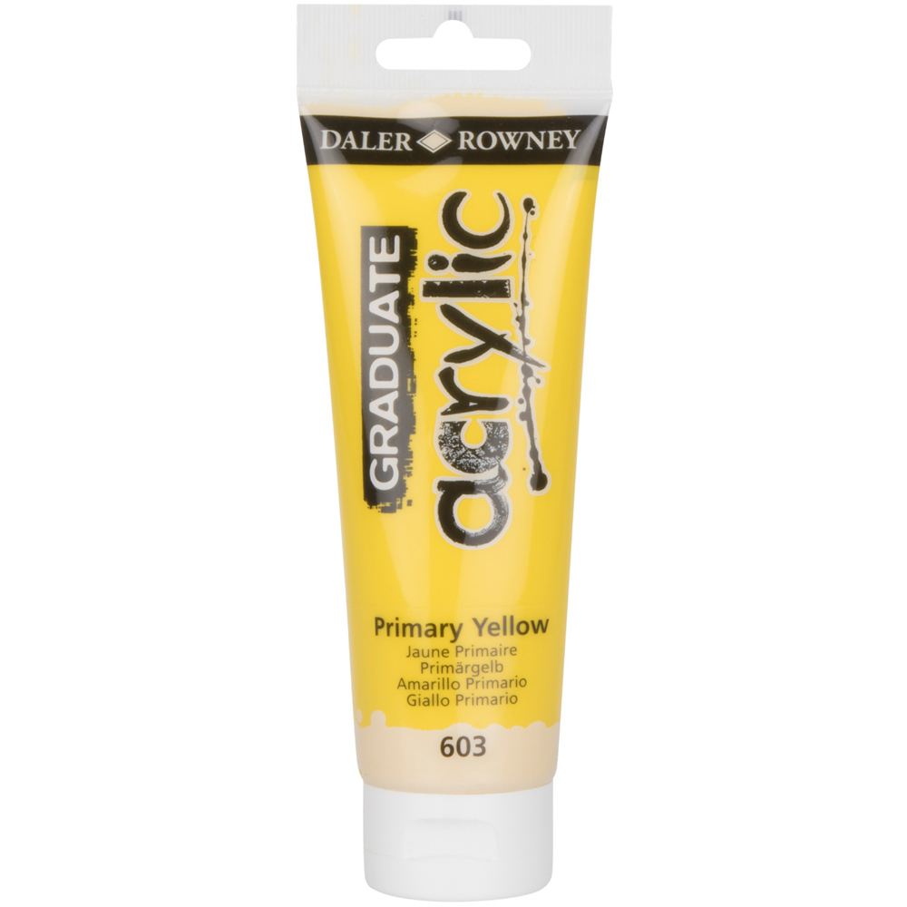 Daler Rowney Graduate Acrylic Paints 120ml - Primary Yellow Image