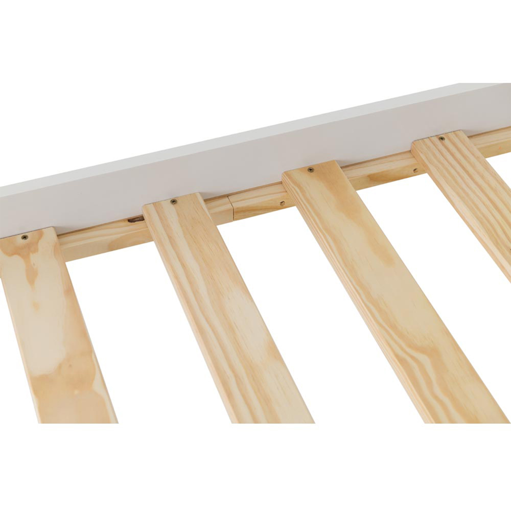 Seconique Single Amber White Bed Frame Image 6