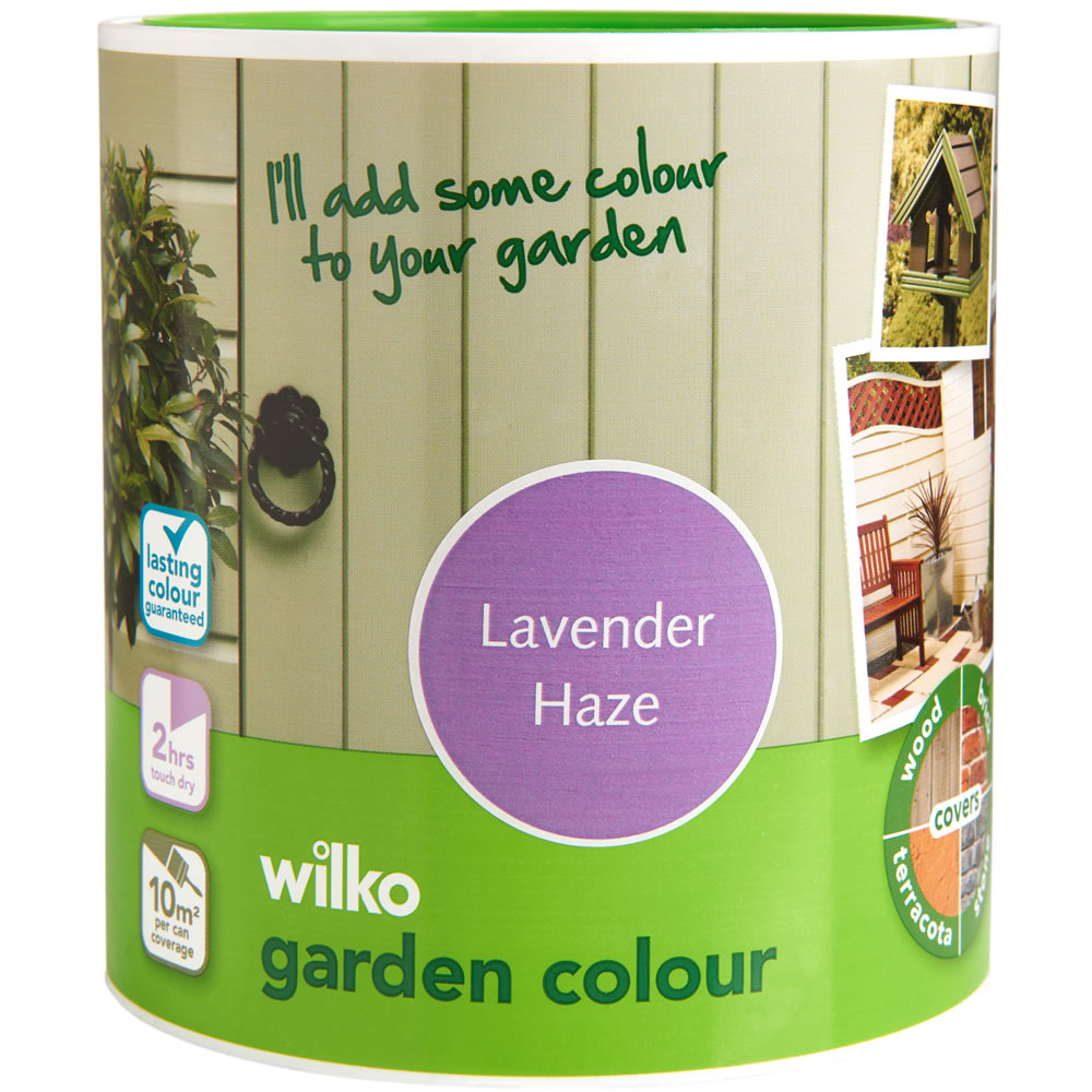 Wilko Garden Colour Lavender Haze Exterior Paint 1L Image 1
