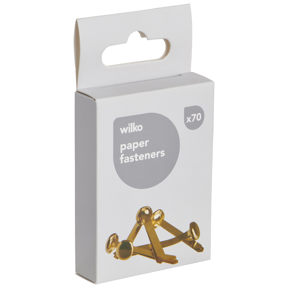 Wilko Brass Fasteners 70 Pack Image 5