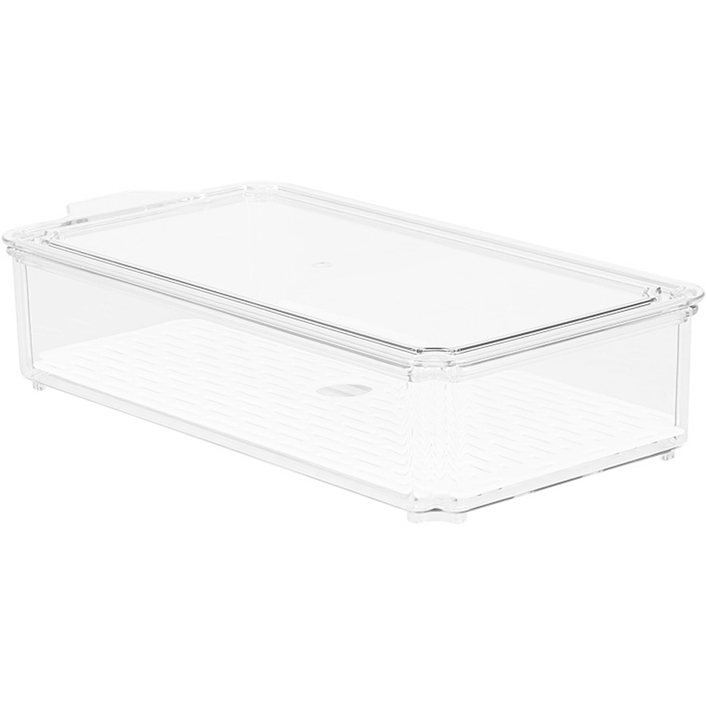 Living and Home 12 Piece Clear Stackable Fridge Organiser Set Image 5