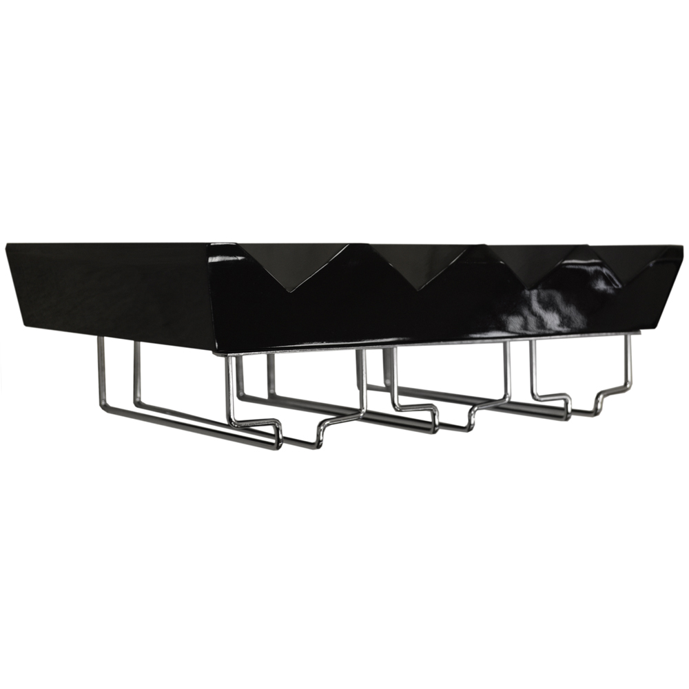 Watsons Monterey 4 Bottle Black Floating Wine Shelf Image 2