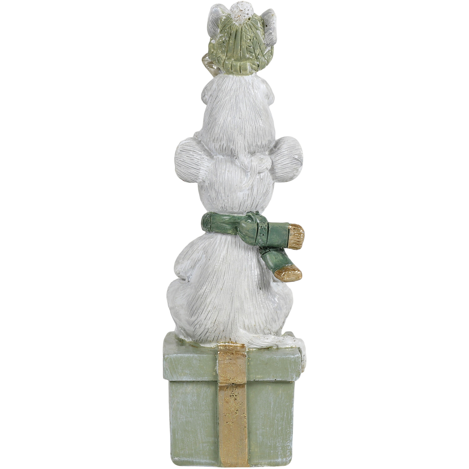 Mice On Present Christmas Ornament - Green Image 3
