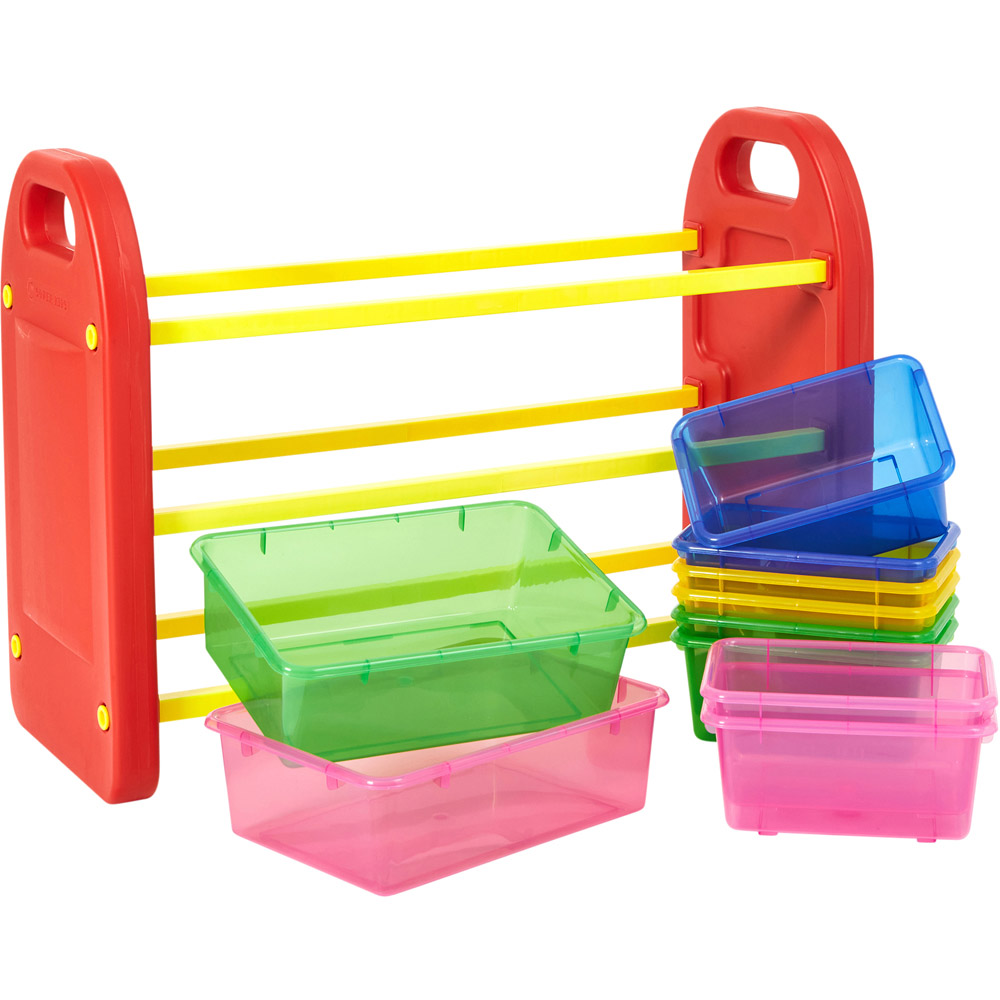 Liberty House Toys Kids 10 Bin Toy Organiser Unit Image 6