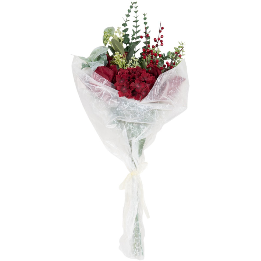 Berry Lily and Hydrangea Bouquet - Red Image 1
