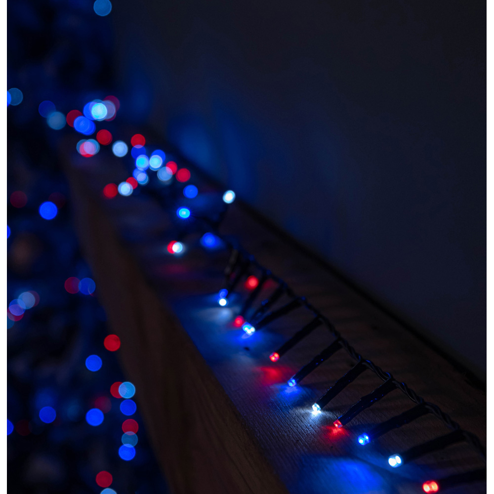 Samuel Alexander SupaBrights 5000 Blue Red and White LED Multi-Function String Light 125m Image 9