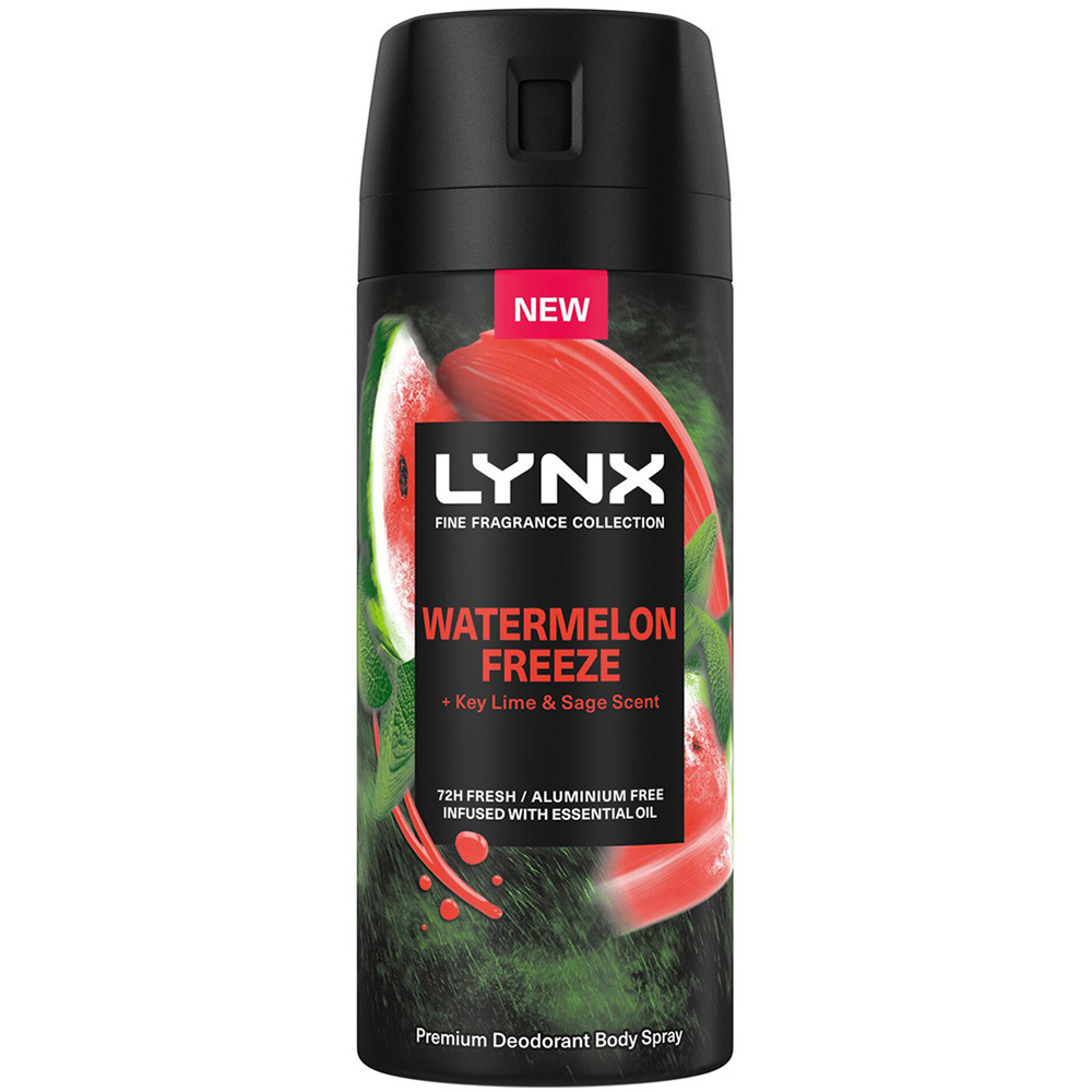 Lynx Men Watermelon Freeze 72Hrs Freshness Deodorant 150ml 24 Pack Image 2