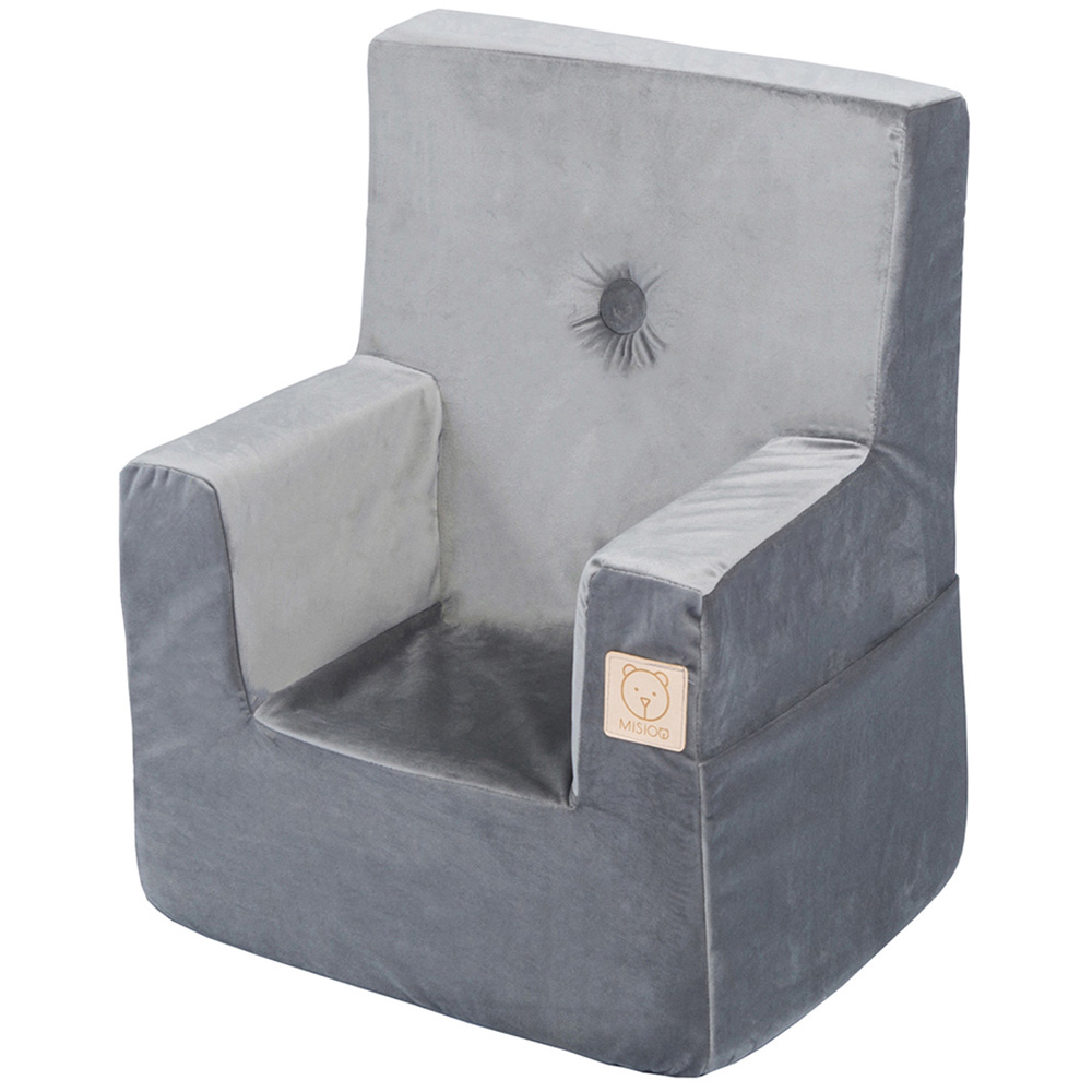 Misioo Kids Foldie Seat and Pocket Grey Image 1