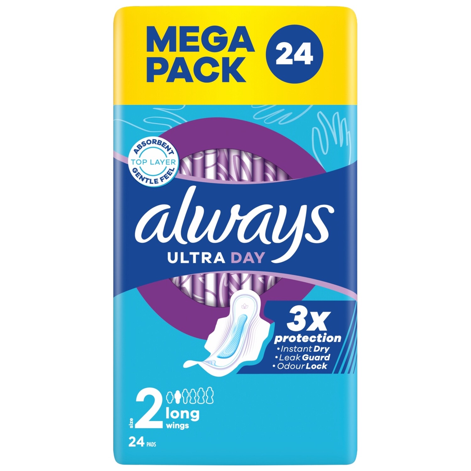 Pack of 24 Always Ultra Day Sanitary Pads Image 1