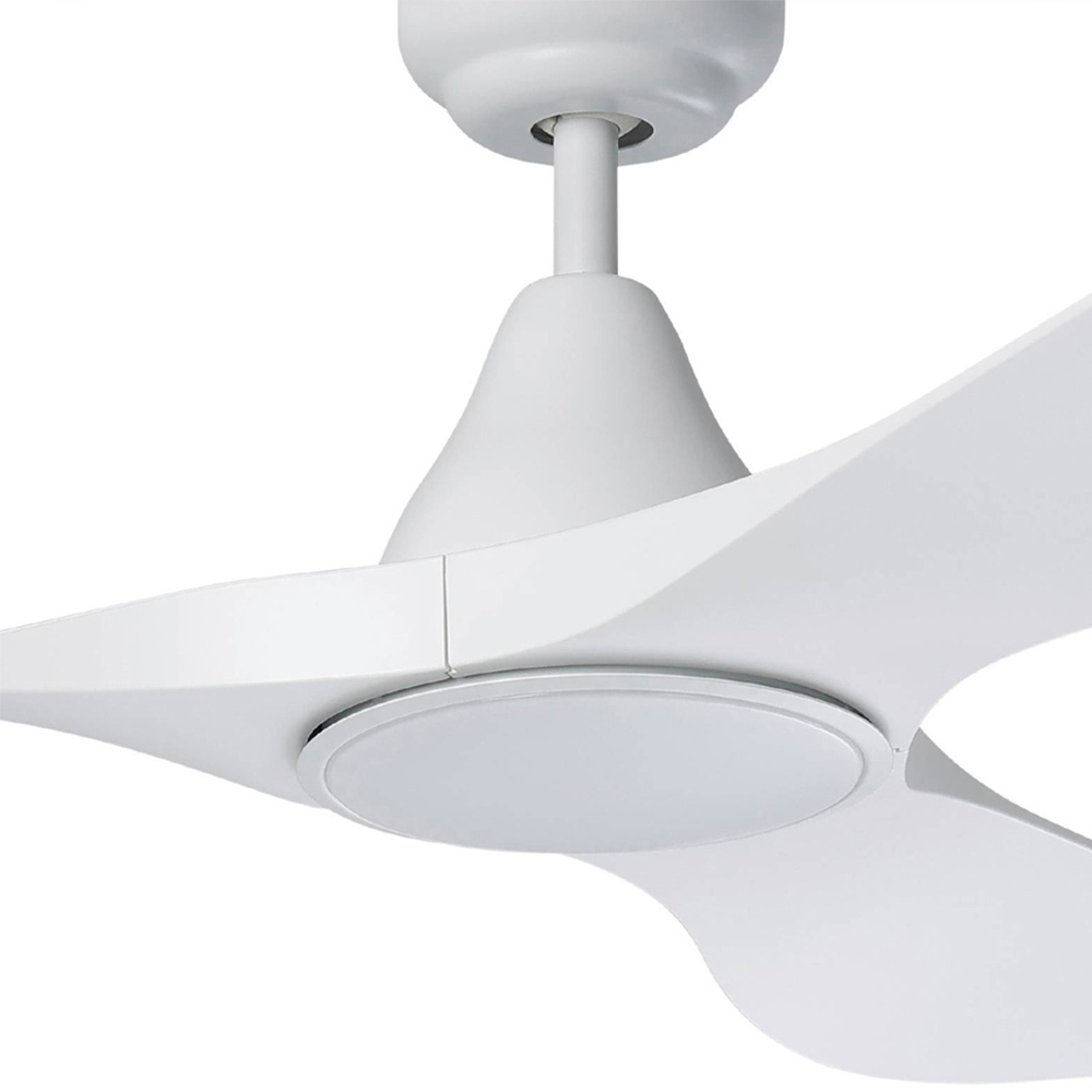 EGLO Portsea Matte White LED Ceiling Fan Image 3
