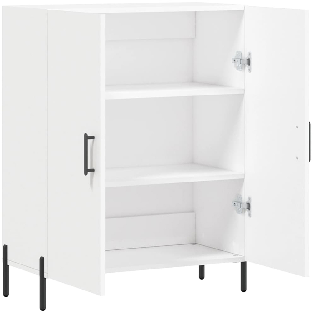 vidaXL 2 Door White Sideboard Image 6