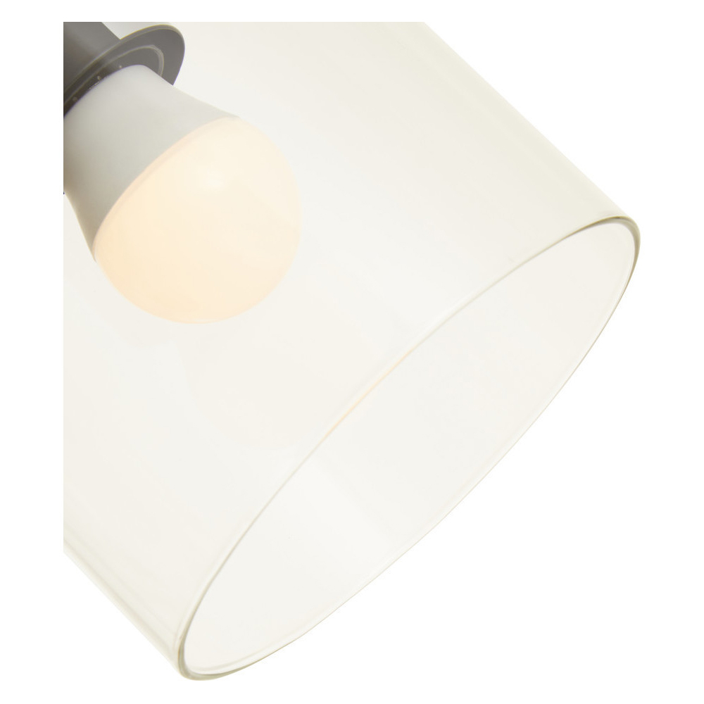 Premier Housewares Matte Black Curved Table Lamp Light Image 7
