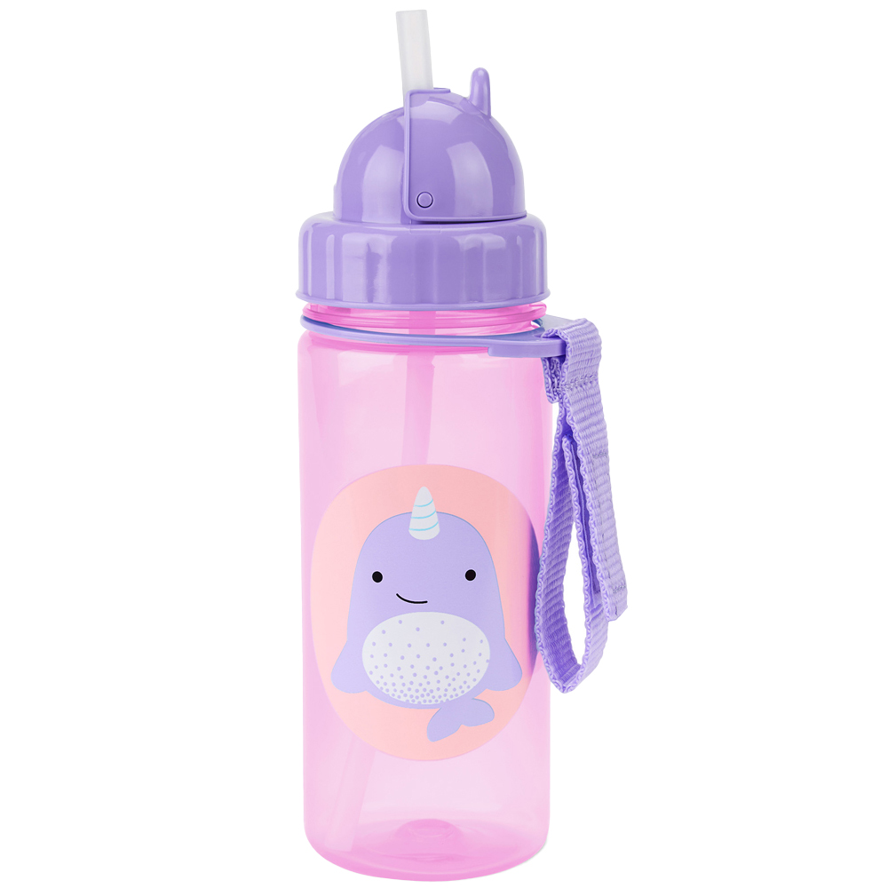 Skip Hop Zoo Kids Narwhal Snack Cup and Bottle Set Image 2