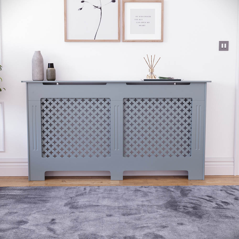 Vida Designs Oxford Grey Radiator Cover Large Image 5