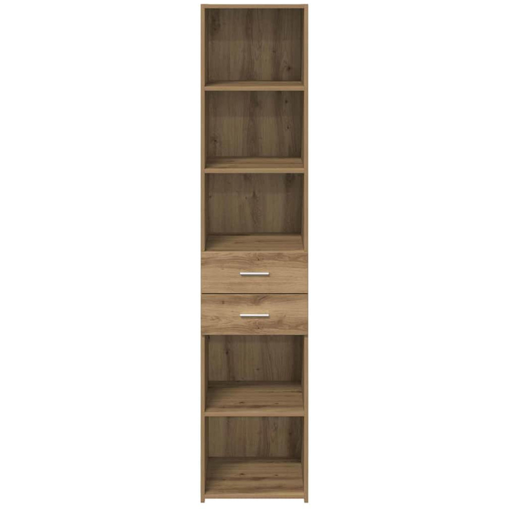 vidaXL 2 Drawer 5 Shelf Artisan Oak Highboard Image 5