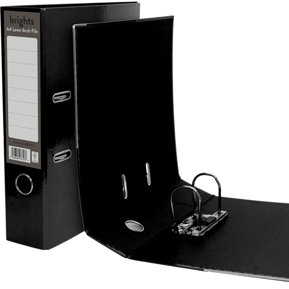 Pukka Brights A4 Black Lever Arch File Image 2