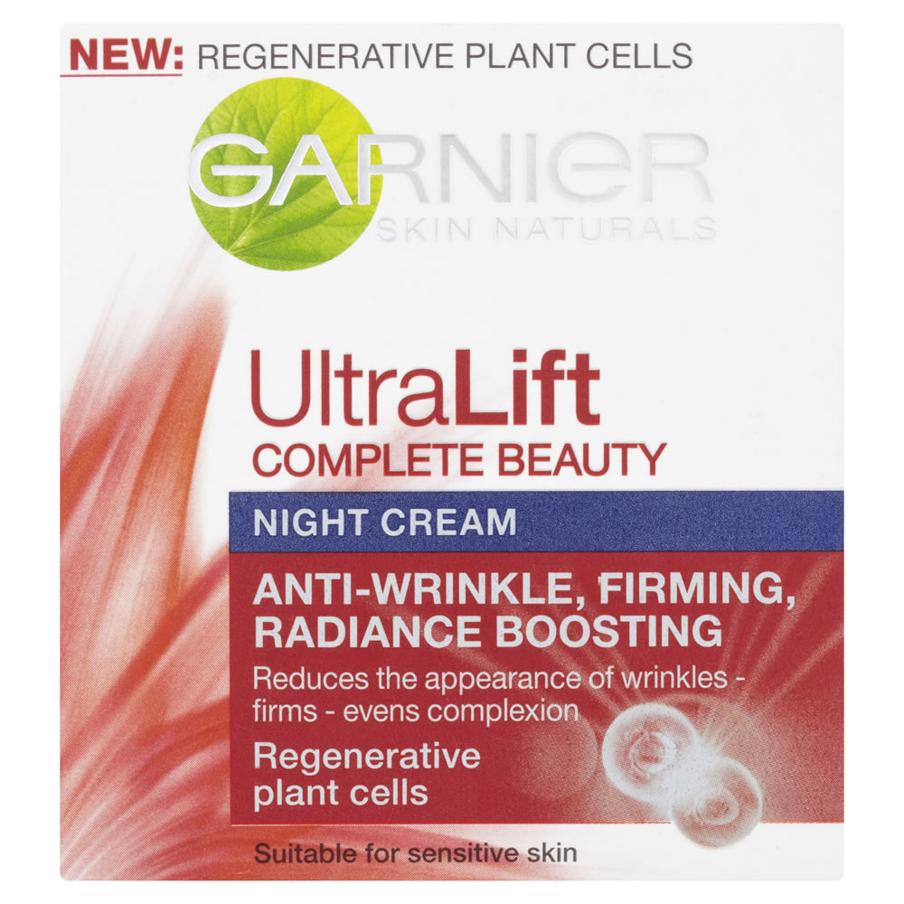 Garnier Skin Naturals Ultra Lift Night Anti Wrinkle Firming Cream 50ml Image