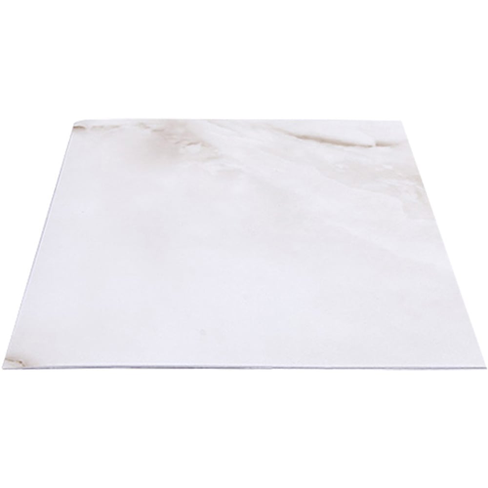 Living and Home Marble Patterned White PVC Self Adhesive Wall Sticker 10 Pack Image 5