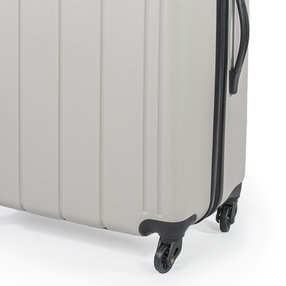 Pierre Cardin Large Grey Lightweight Trolley Suitcase Image 3