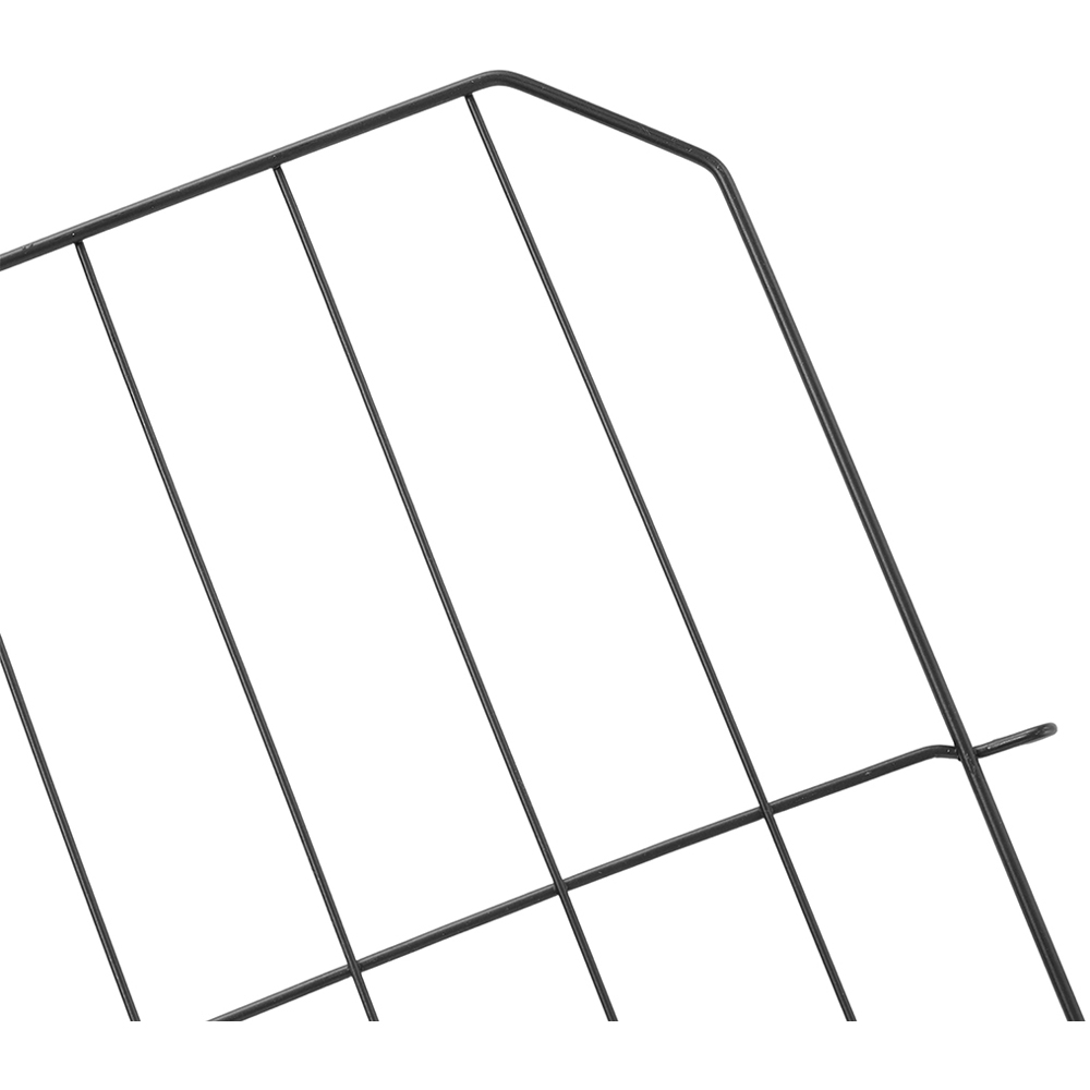 Living and Home Wave Design 1.3ft 10 Pack Metal Garden Fence Panel Image 4