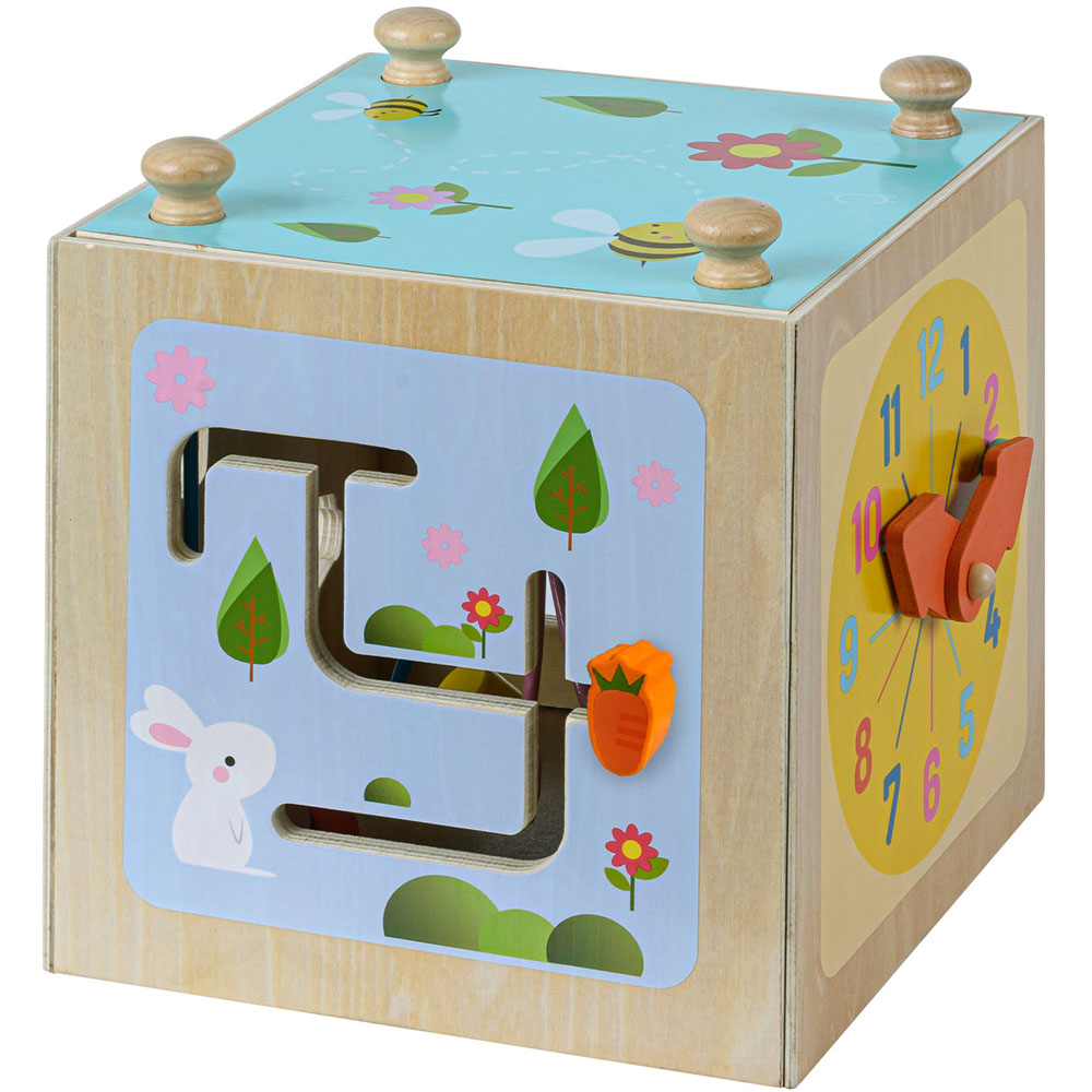 Teamson Kids Preschool Play Lab 4 Side Wooden Cube Image 3