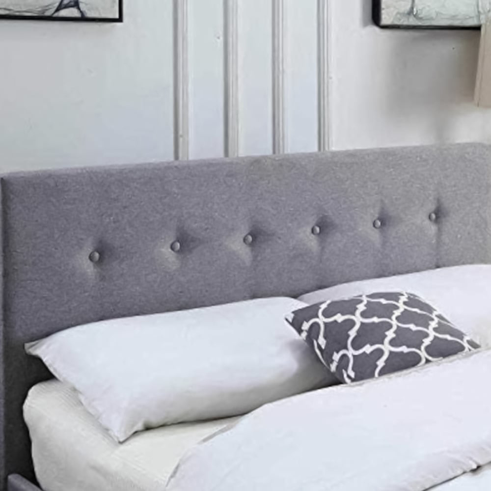 Home Treats Single Grey Ottoman Storage Bed with Mattress Image 3