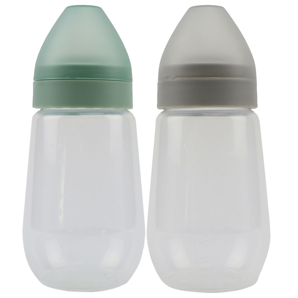 Single Wilko Wide Neck Feeding Bottle 300ml in Assorted styles Image 1