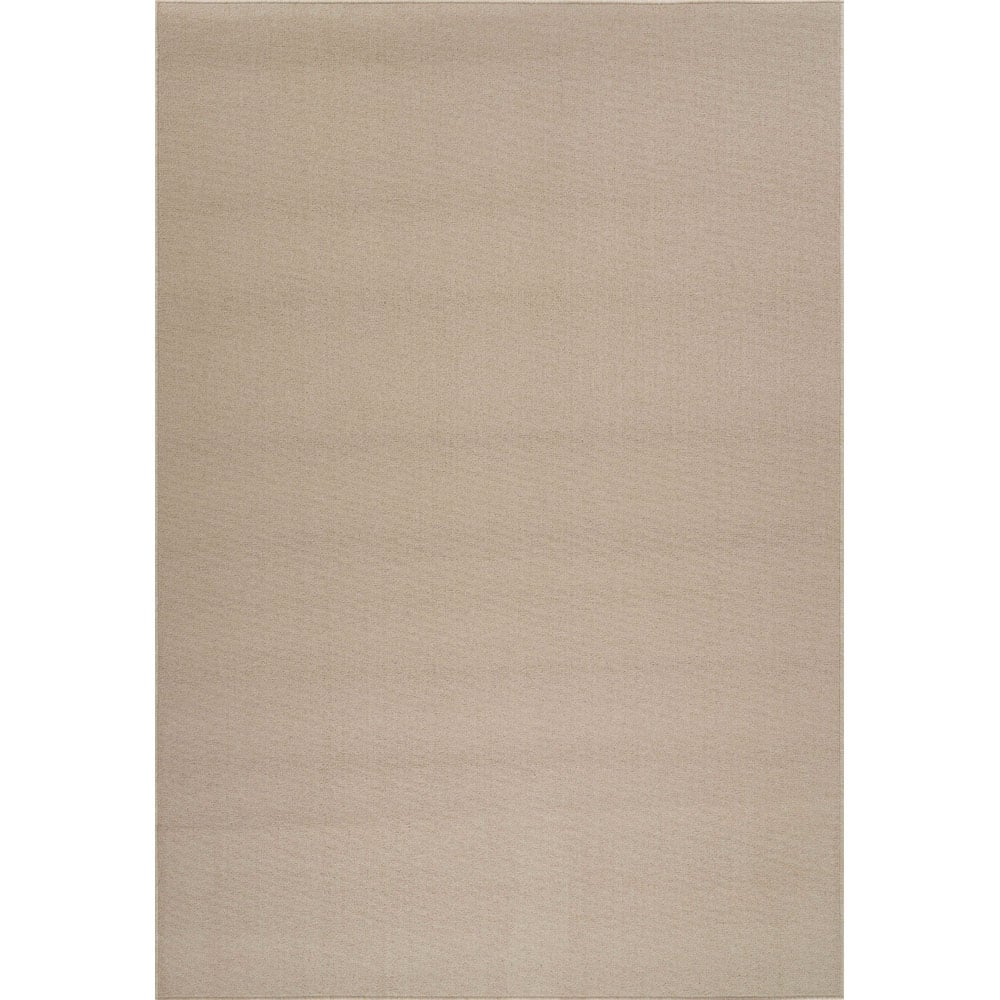 Desire Rugs Simple Light Beige Low Pile Felt Backing Tufted Rug 110 x 60cm Image 1