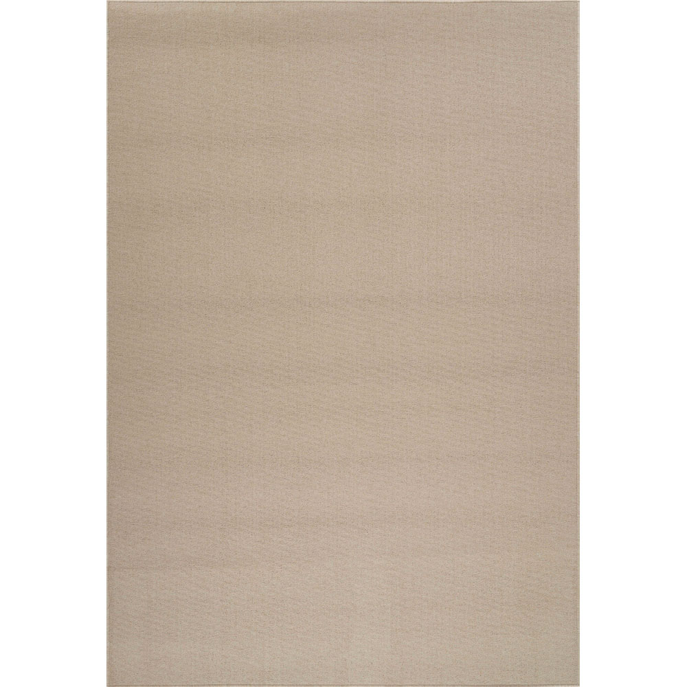 Desire Rugs Simple Light Beige Low Pile Felt Backing Tufted Rug 150 x 80cm Image 1