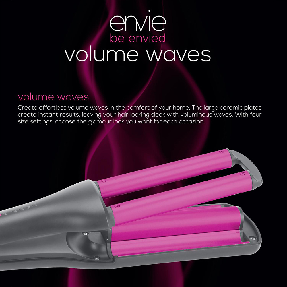 Envie Volume Waves Corded 4 Heat Setting Hair Waver Tool Image 7