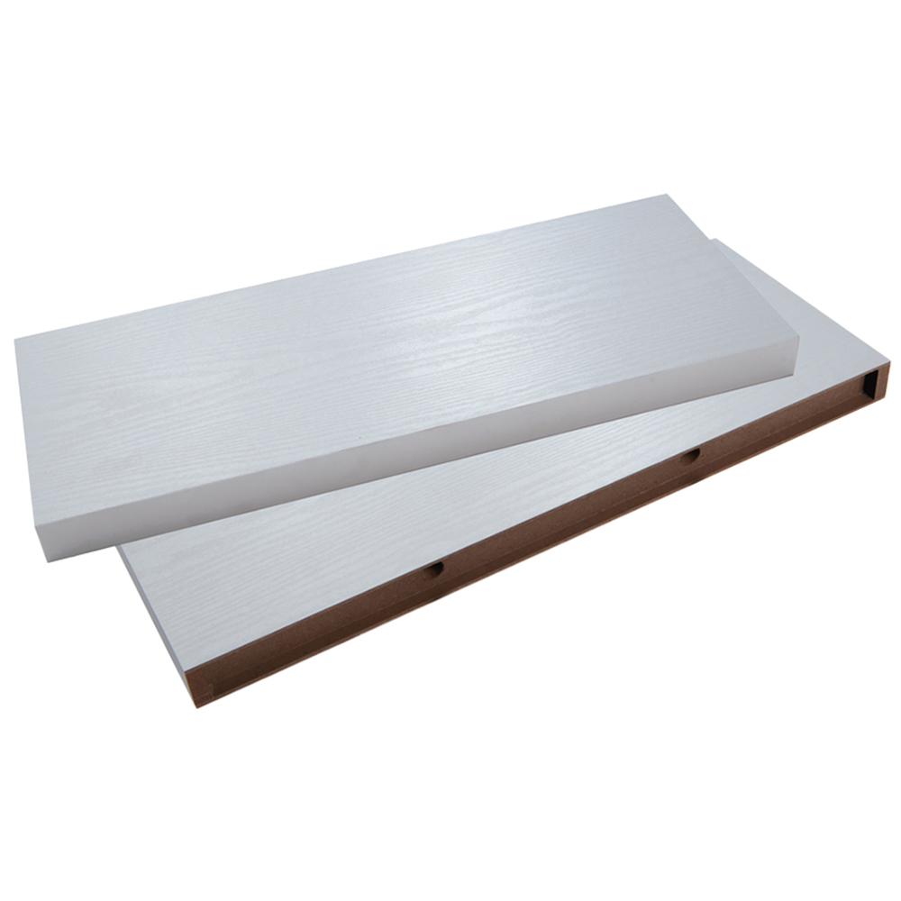 Greenhurst 60cm 2 Pack White Easy Fit Floating Shelf Image 1