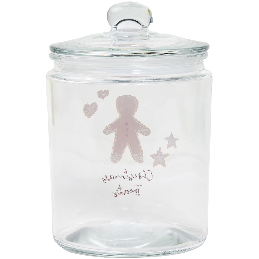 Christmas Treats Glass Storage Jar Image 4