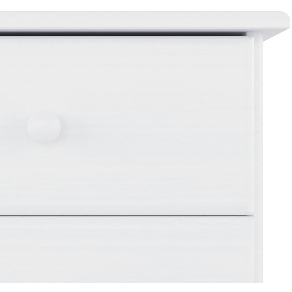 vidaXL 7 Drawer White Pine Wood Chest of Drawers Image 5