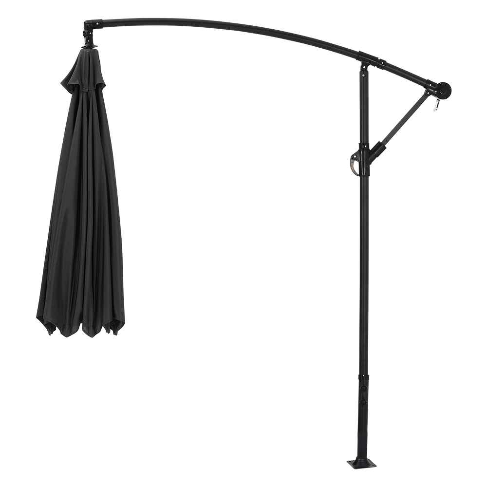 Living and Home Black Garden Cantilever Parasol 3m Image 5