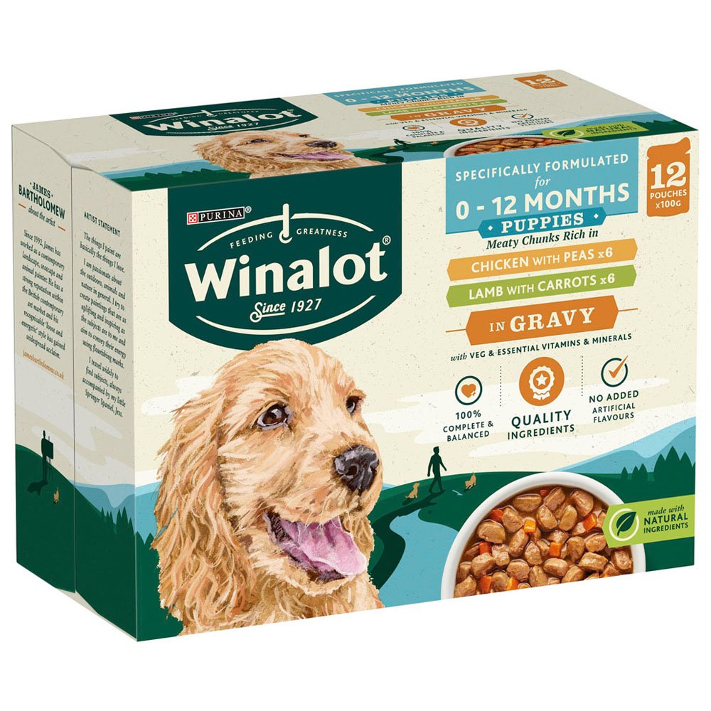 Winalot Mixed in Gravy Puppy Food Pouches 12 x 100g Image 2