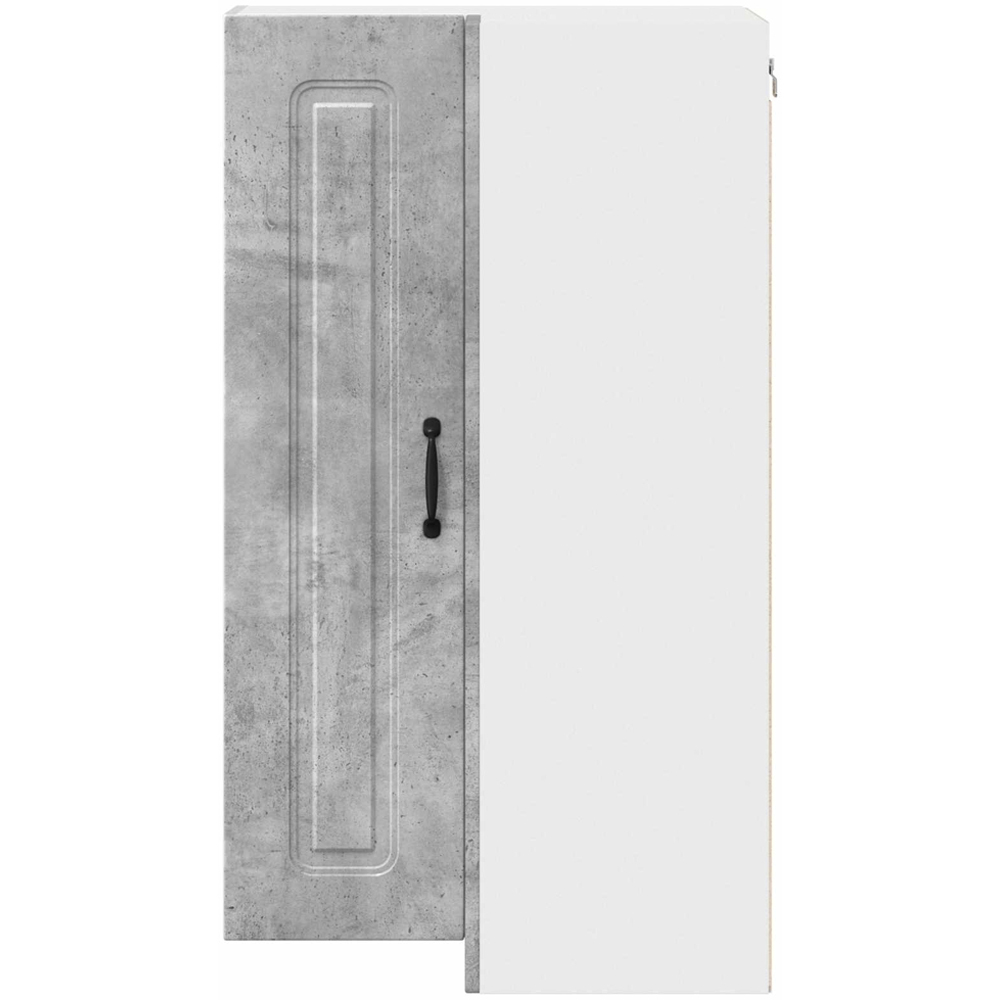vidaXL 2 Door Concrete Grey Kitchen Wall Corner Cabinet Image 4