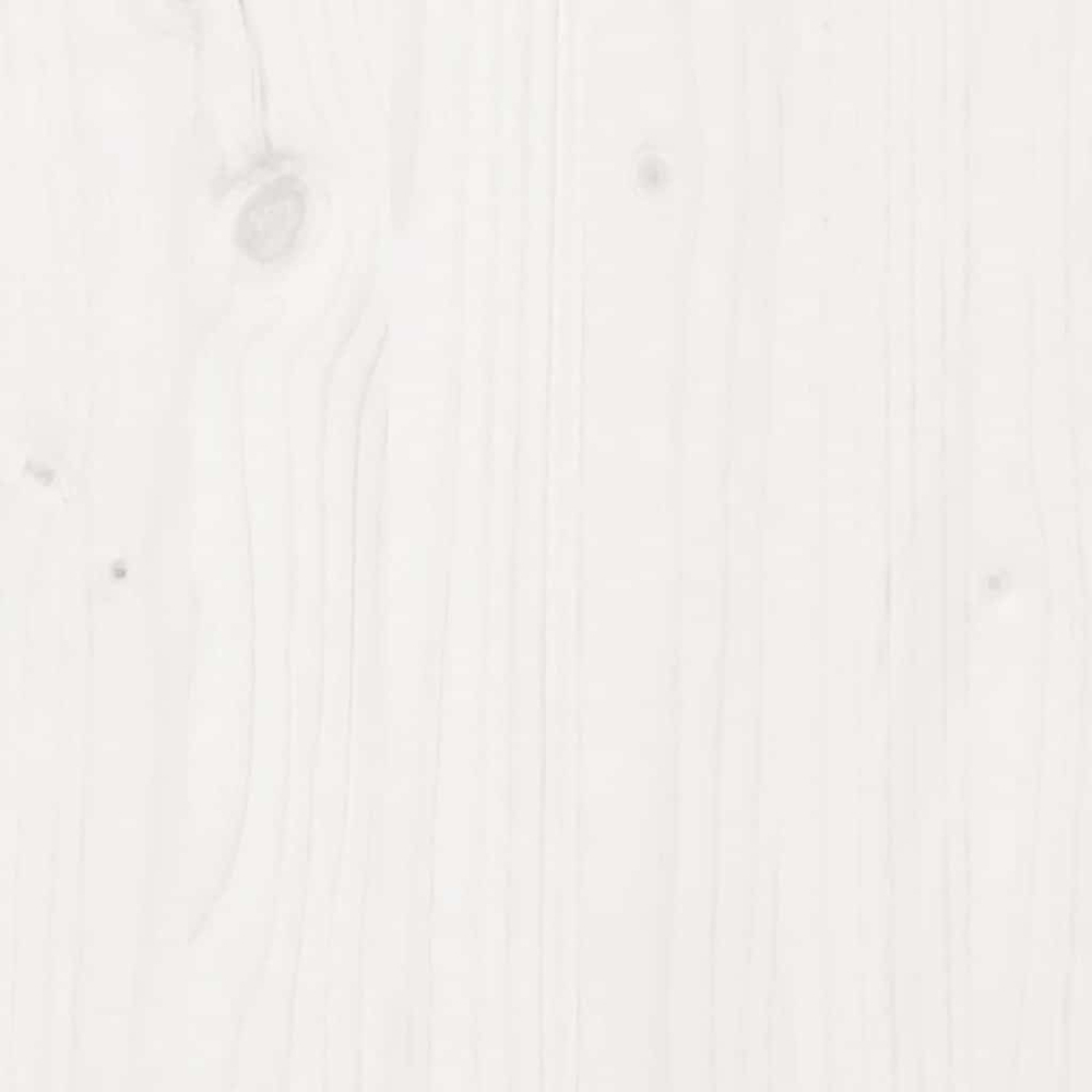 vidaXL 4 Door White Solid Pine Wood TV Cabinet Image 8