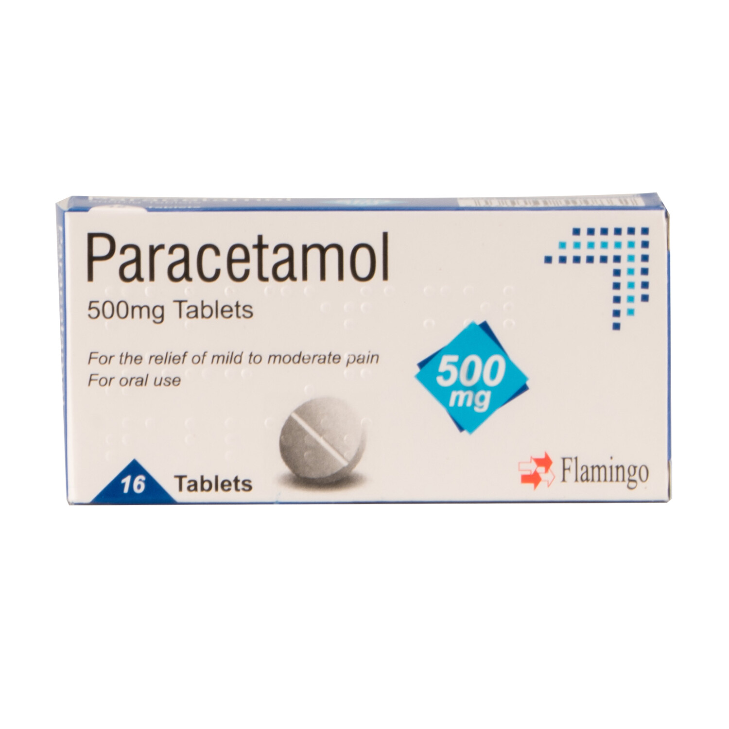 Pack of 16 Paracetamol 500mg Tablets Image