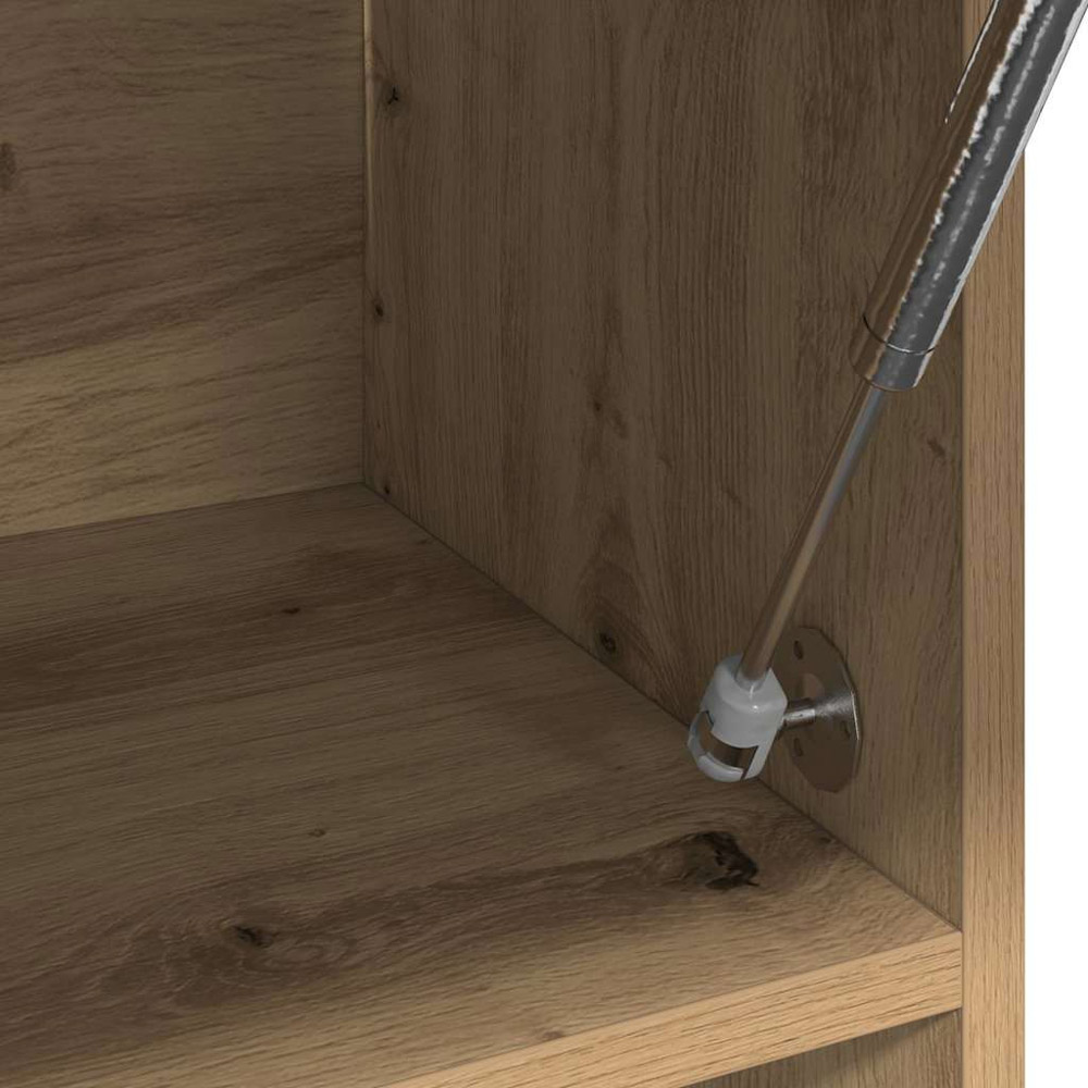 vidaXL Single Flap Door Artisan Oak Wardrobe with Hanger Bar Image 7
