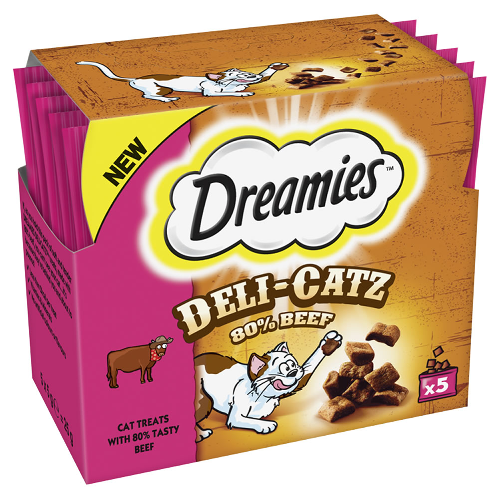 Dreamies Deli-Catz Treats With Beef 5x5g Image