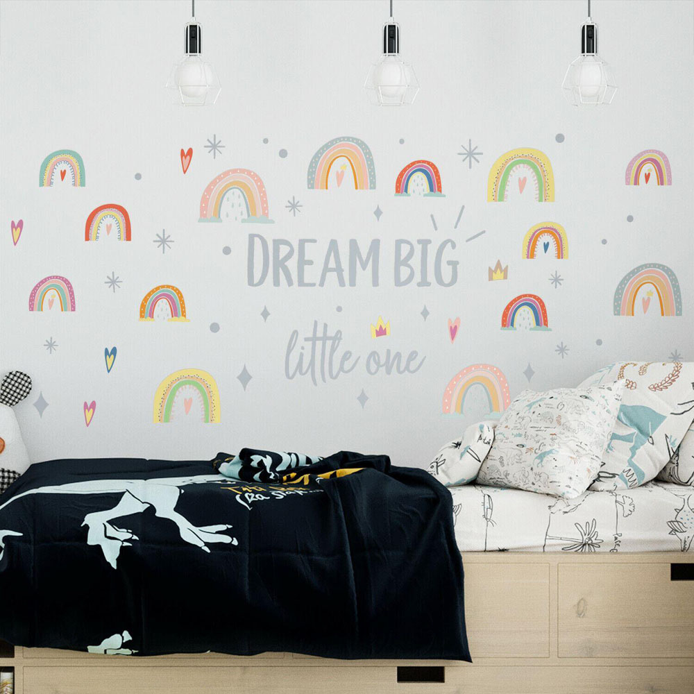 Walplus Hand Drawn Rainbows Self Adhesive Wall Stickers Image 3